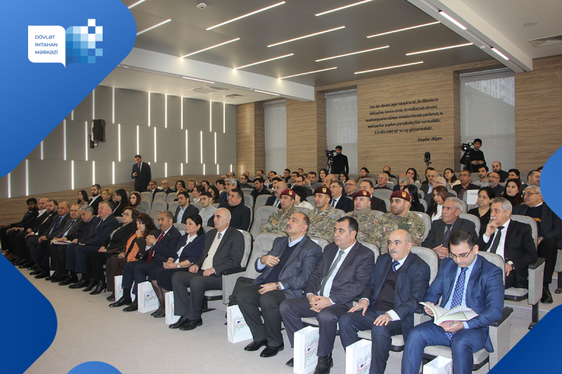 Heydər Əliyevin 100 illik yubileyi münasibətilə hazırlanmış və ali təhsil müəssisələrinə qəbul imtahanlarına hazırlaşan yuxarı sinif şagirdləri və müəllimlər üçün nəzərdə tutulmuş  “Tarix” vəsaitinin təqdimat mərasimi keçirilib