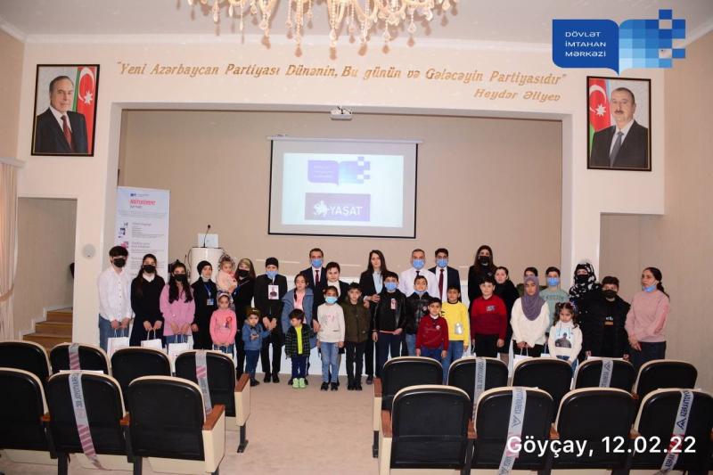 DİM Biləsuvar, Göyçay, Şəki və Xaçmaz şəhərlərində 44 günlük Vətən müharibəsində şəhid olmuş şəxslərin məktəbli övladlarının iştirakı ilə tədbirlər təşkil edib