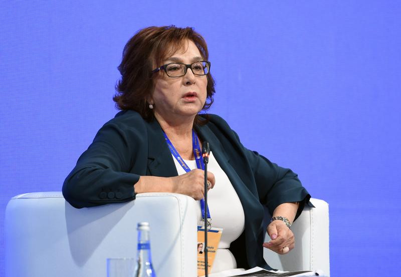 “Yüksəliş” müsabiqəsinin final mərhələsinin açılış mərasimində Dövlət İmtahan Mərkəzinin Direktorlar Şurasının sədri Məleykə Abbaszadənin çıxışı