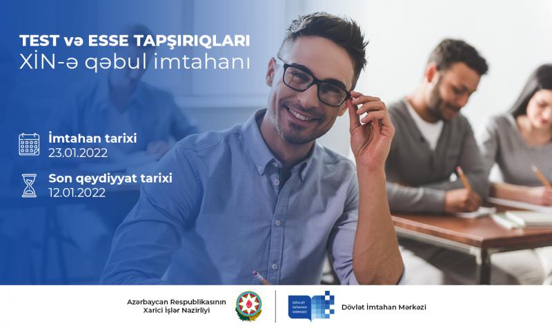 Xarici İşlər Nazirliyinə diplomatik xidmətə qəbul imtahanına qeydiyyat sona yaxınlaşır