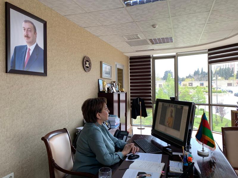 DİM Direktorlar Şurasının sədri Məleykə Abbaszadə onlayn mətbuat konfransı keçirib (21.04.2020)