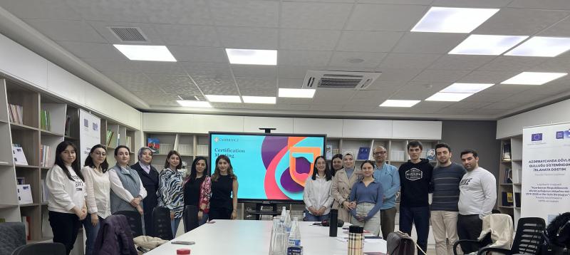 DİM-in Kembric Universiteti Nəşriyyat və Qiymətləndirmə qurumu ilə əməkdaşlığı çərçivəsində Kembric imtahanlarının danışıq bloku üzrə ekspertlərinə təlim keçirilib 