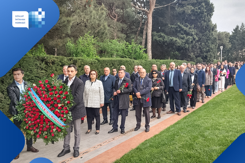 DİM-in rəhbərliyi və kollektivi bu gün Fəxri Xiyabanda ulu öndər Heydər Əliyevin məzarını ziyarət edib