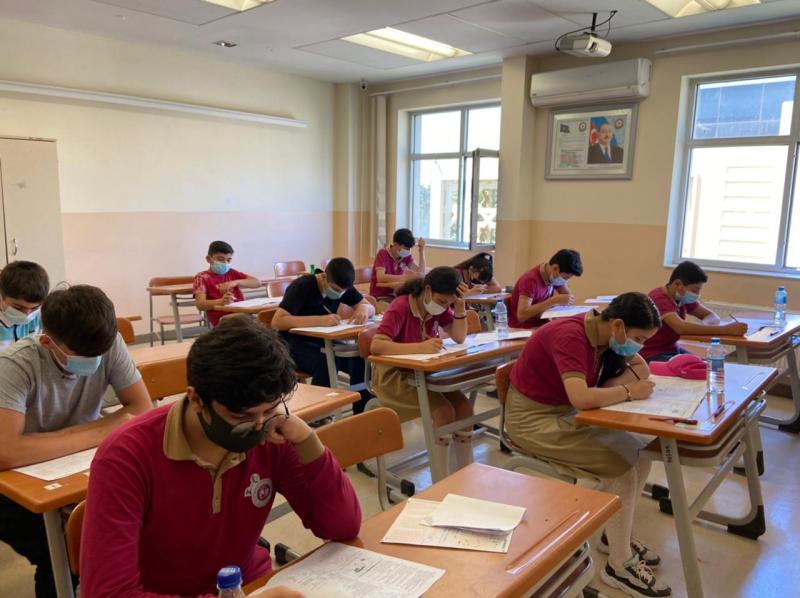 DİM tərəfindən 12-13 iyun tarixlərində Milli Qəhrəman Mübariz İbrahimov adına Biləsuvar Bağça-Məktəb-Lisey Kompleksinin V-X sinif şagirdlərinin qiymətləndirilməsi üçün ilk imtahanlar keçirilib