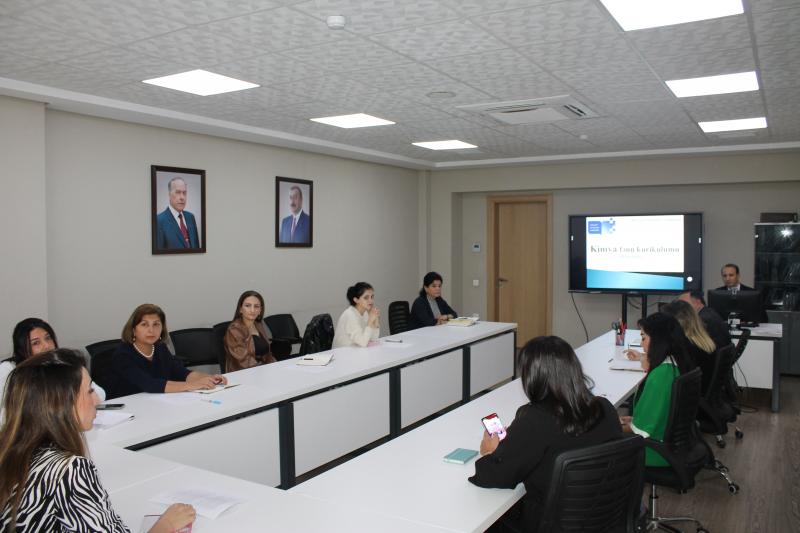 17 oktyabr 2023-cü il tarixində kimya fənni üzrə hazırlıq kursunun ilk məşğələsi keçirilib