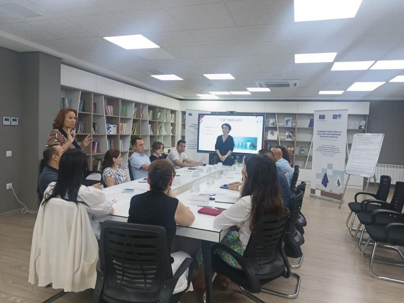 19-20 iyun 2023-cü il tarixlərində “Azərbaycanda dövlət qulluğu sistemində islahatlara dəstək” texniki yardım layihəsi çərçivəsində Dövlət İmtahan Mərkəzinin nümayəndələri üçün “Səriştə əsasl