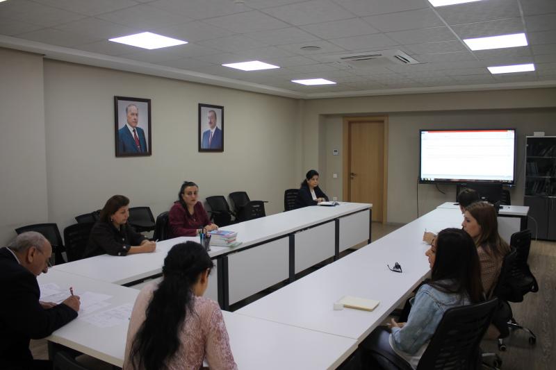 Dövlət İmtahan Mərkəzində 11 aprel 2023-cü il tarixində kimya fənni üzrə işçi qrupunun iclası keçirilib