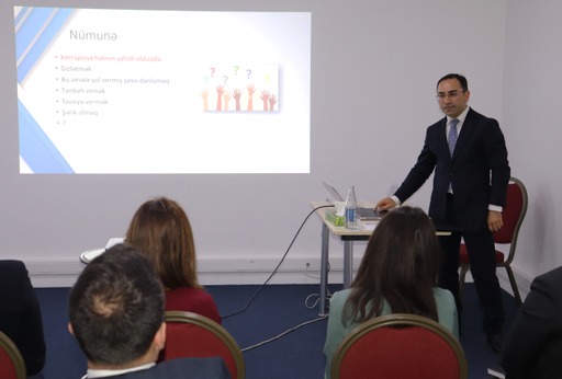 Training on "Fight against corruption and ethical conduct in civil service" 