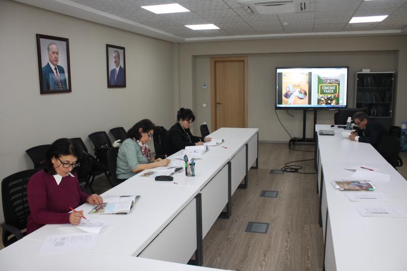 Dövlət İmtahan Mərkəzində 6 aprel 2023-cü il tarixində biologiya və tarix fənləri üzrə işçi qruplarının iclasları keçirilib