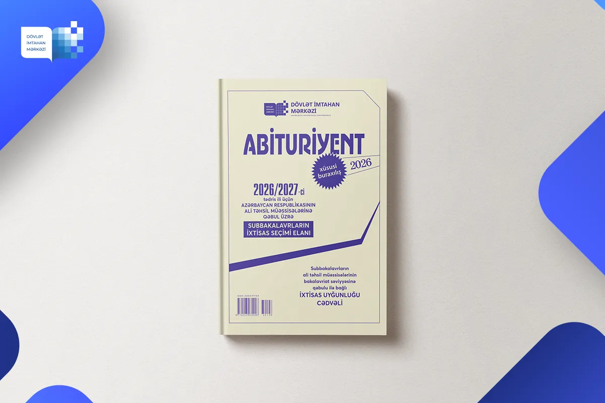 Subbakalavrlar üçün "Abituriyent" jurnalının xüsusi buraxılışı nəşr edilib